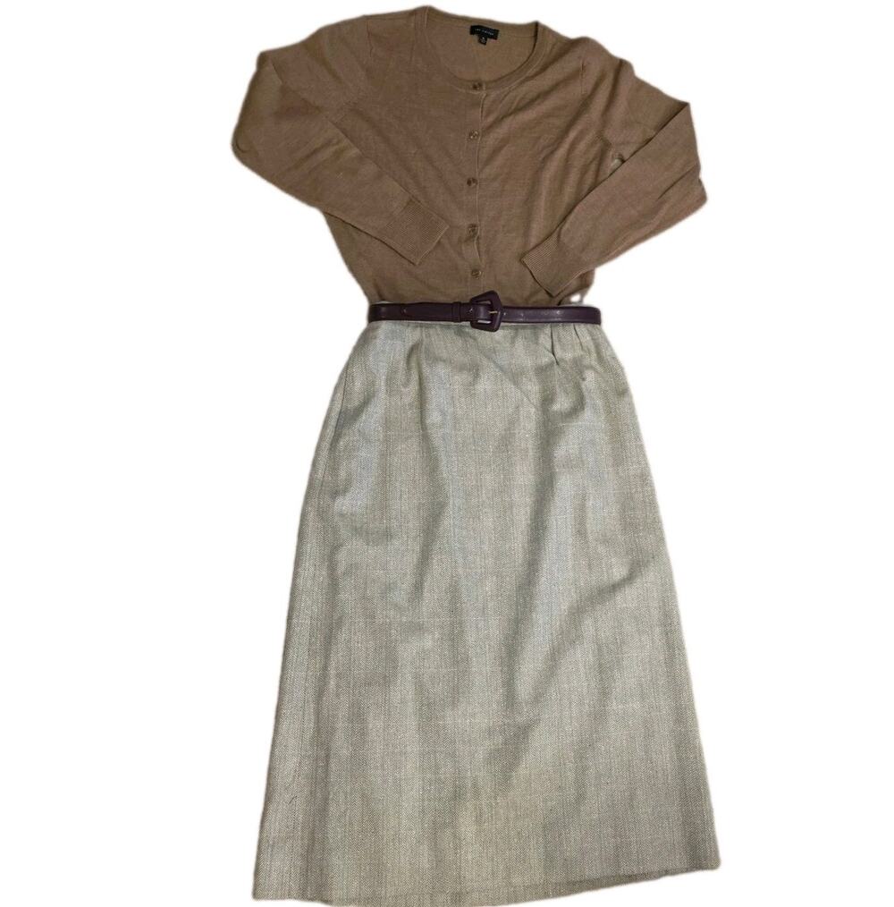Vintage Cricketeer Dark Academia Wool Skirt Outfit Bundle Set Med 6 3pc